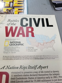 National Geographic: Battles of the Civil War Wall Map