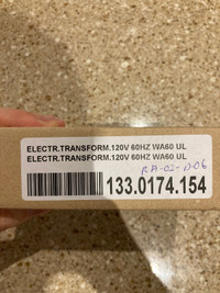 120V to 12V transformer for halogen lights