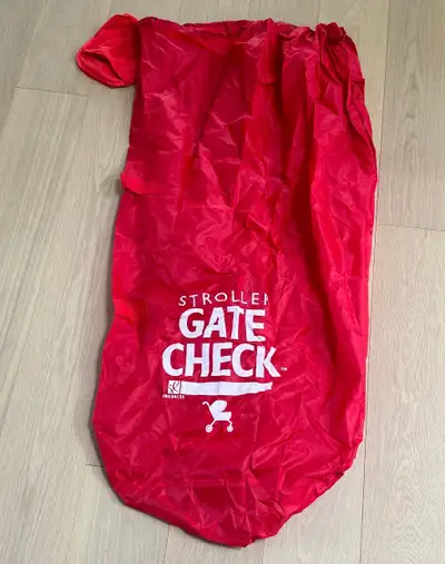 J. L. Childress Gate Check Air Travel Bag for Standard and Double Strollers, Red. Product details: h...