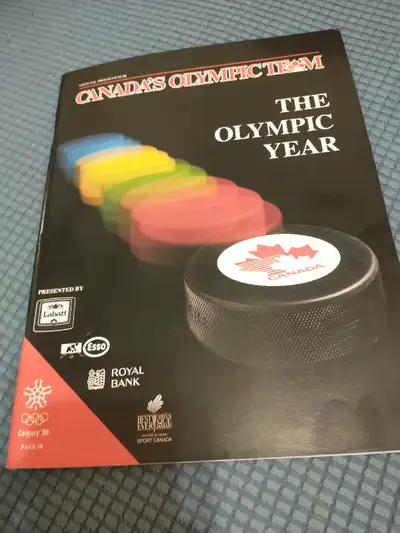 1987/1988 Canadian hockey team pre-Olympic program, View more