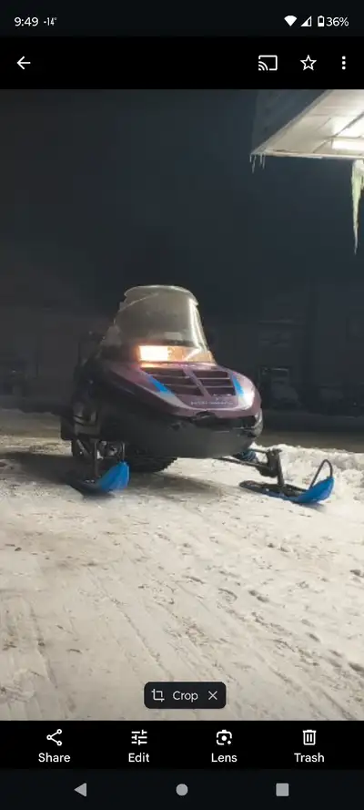 I got a 97 polaris Indy 500 efi sled. Runs drives reverse works extra 12 suspension electric start i...