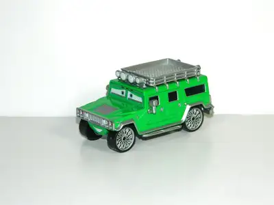 Disney Pixar Cars 1/55 T.J. Hummer diecast new loose, $15. Pickup in north Ajax, shipping extra.