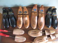 Vintage Branded Shoe Trees Stretchers - Dacks, Hartt, Bally