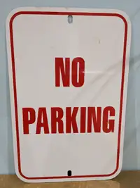 Authentic No Parking sign