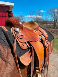 14” rope saddle-Western Rawhide