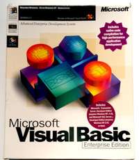MS Visual Basic - Enterprise ed (5.0). 1997. Vintage software.