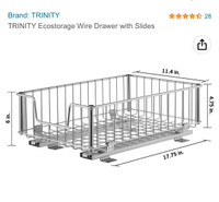 Trinity sliding baskets for sale