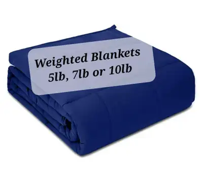 New - 5, 7  lb Weighted Blankets by Amazon Basics, View more