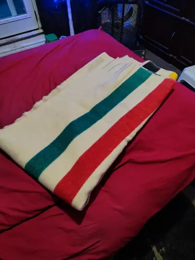 Vintage Hudson Bay Blanket, View more