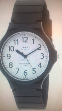 Casio Men's 'Easy to Read' Quartz Black Casual Watch (Model: MW2