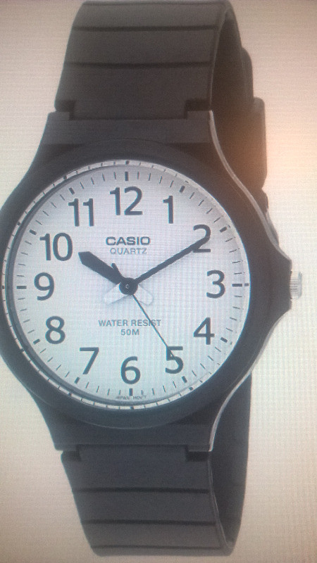 Casio Men's 'Easy to Read' Quartz Black Casual Watch (Model: MW2 in Jewellery & Watches in City of Halifax