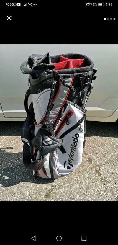 TAYLOR MADE STAND UP GOLF BAG WITH BACKPACK STRAPS & COVER, View more