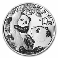 pièce en argent/random silver .999 bullion Panda  30 g/1 oz