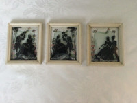 3 VINTAGE SILHOUETTE PICTURES
