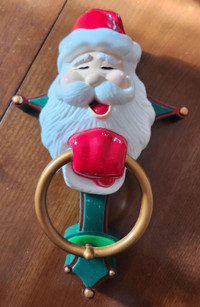 Santa Claus Plastic Christmas Door Knocker