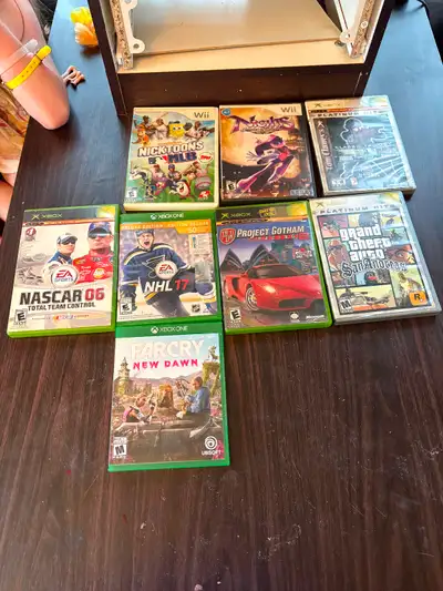 Xbox games and Wii games, View more