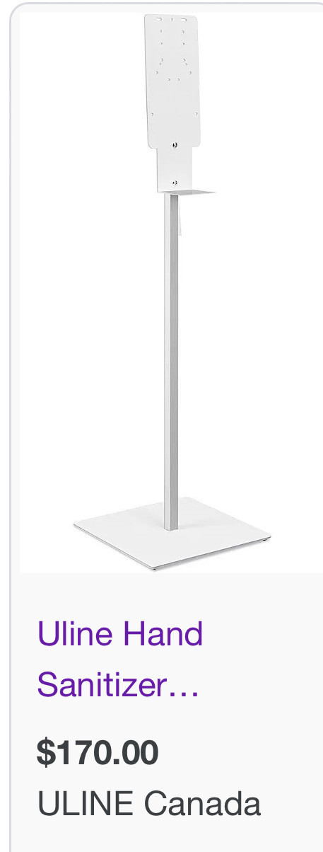 Hand sanitizer stand (stainless steel) x2 in Other Business & Industrial in City of Toronto