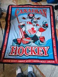 Canadian hockey Fleece blanket