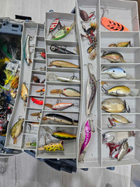 Tackle box loaded with lured