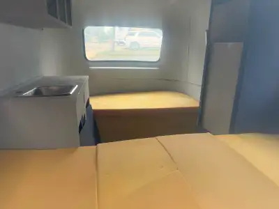 This classic Boler travel trailer is a fantastic project opportunity, featuring a stripped interior...