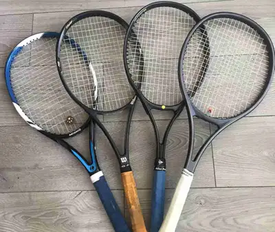 Assorted Tennis Racquets - Wilson, Dunlop, ArTengo, View more