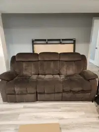 Matching reclining couch/sofa, matching headboard/dresser