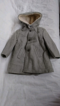 Vintage child's hooded winter coat