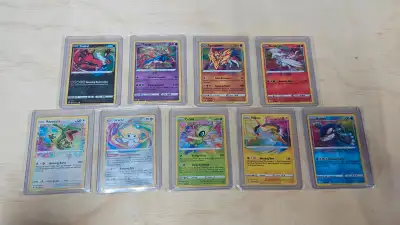 Complete set of the different Pokemon Amazing Rare Cards. I cannot ship right now or break up the se...