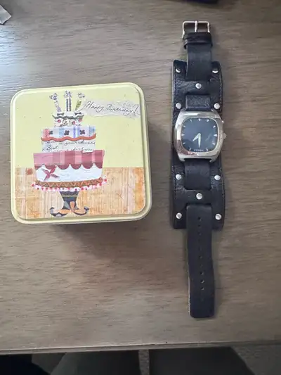 Fossil Watch with Leather Cuff, View more