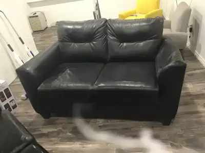 LEATHER LOVE SEAT - FREE, View more