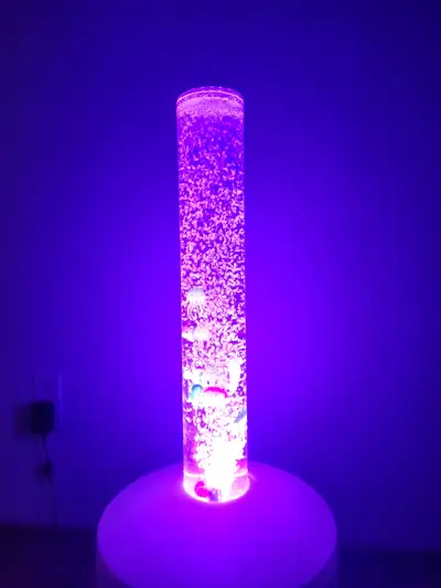 Sensory Calming Bubble Tube Column Colour Changing Light Water Artificial Fish Snoezelen Portable Bu...