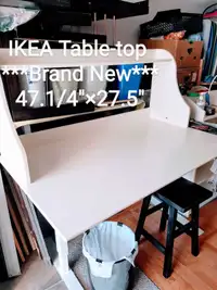 IKEA Table/Desk-top with Organizer Shelf ***Brand New*** white