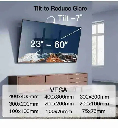 Tilting TV Wall Mount Bracket Low Profile for Most 23-60 Inch LE, View more