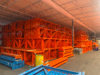 New and used warehouse pallet racking in stock.