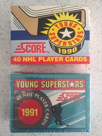 1990 & 1991 Score Young Superstars NHL Hockey Sets Jagr Lindros