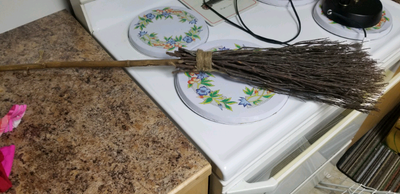 Witch broom for Halloween. , View more