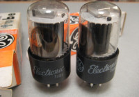 General Electric GE 2050A Vacuum Tube Pair Tested