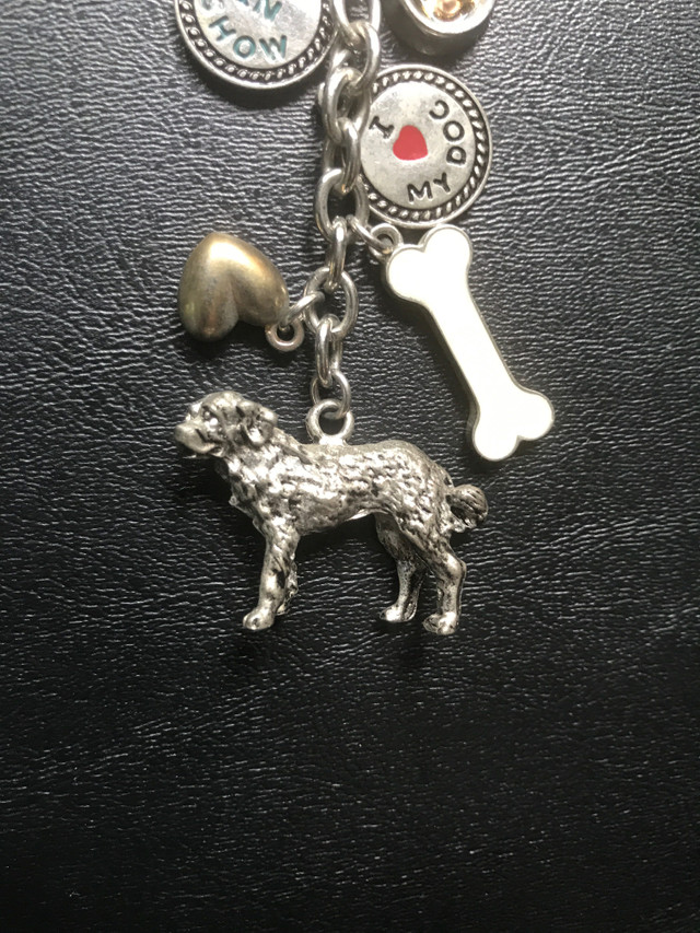 New, “St. Bernard”  3D Metal Dog Keychain in Arts & Collectibles in Bedford - Image 4