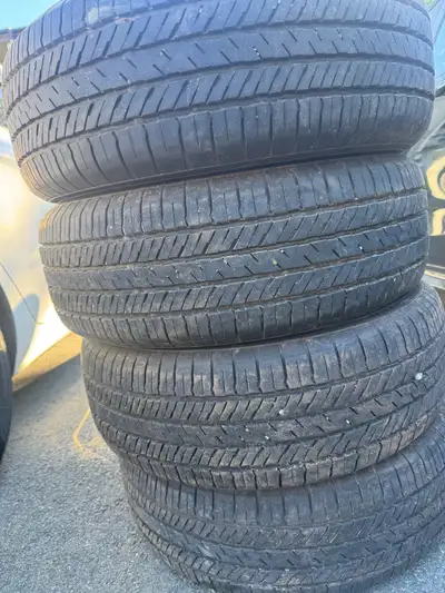 I have four tires Brand yokohoma Around 70-80 percent tire thread left on tires No leak or anything...