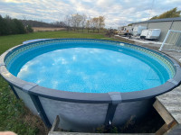 Above Ground Pool - 24’ Round with saltwater system