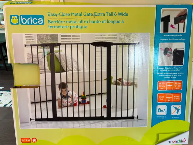Munchkin Extra Tall & Wide Easy Close Metal Gate