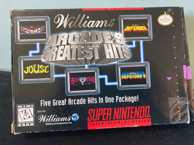 Vintage SNES William's Arcade's Greatest Hits Nintendo Game  in Older Generation in Ottawa - Image 2