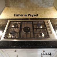 Cooktop - Fisher & Paykel, Stainless Steel, 5 Burners, 2008