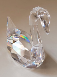 Vintage Swarovski Crystal Swan Figurine