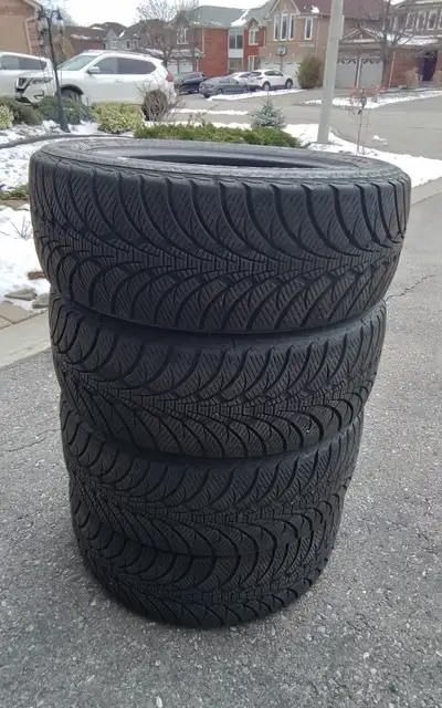 Selling 4 snows. Size 205/55/16. No leaks. Never had puncture. About 9/32" tread. Production year 20...