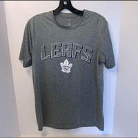 Grey hockey shirt Toronto maple leafs nhl boys size med