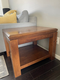 Solid Wood Coffee Table and End Tables