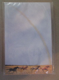 note pad with horses motif (5 1/4 x 8 - 60 sheets)