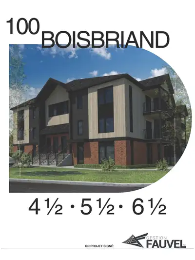 Directement situé en face du parc Boisbriand, à 1 minute de marche de l'école primaire et de l'école...