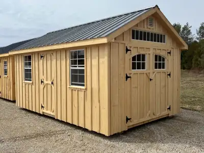Locally Built Pine Sheds! Welcome to Bloomington Sheds. - We make all our product locally - We Mill...